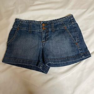 GAP low rise jean shorts